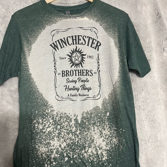 ETSY Purchase Winchester Brothers Green t-shirt - Picture 1 of 6